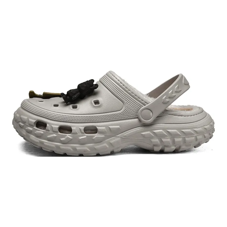 Darcy Sen Cotton Slippers Khaki/Black/Gray-16
