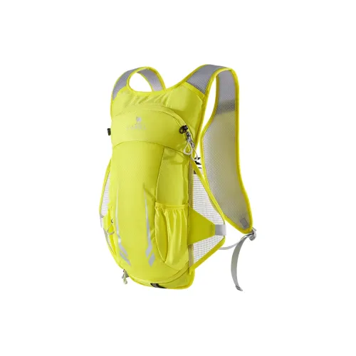 CAMEL Nylon Backpack Unisex Lemon/Sweet Orange