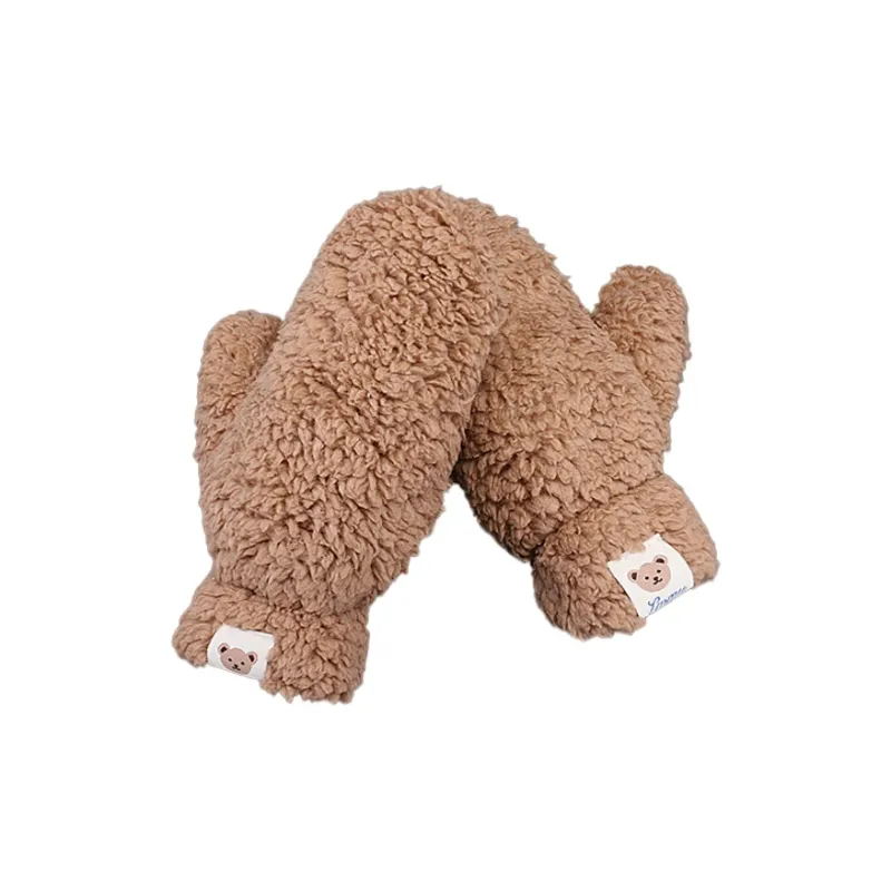 YUZHAOLIN Lambswool Knit Gloves Unisex-4