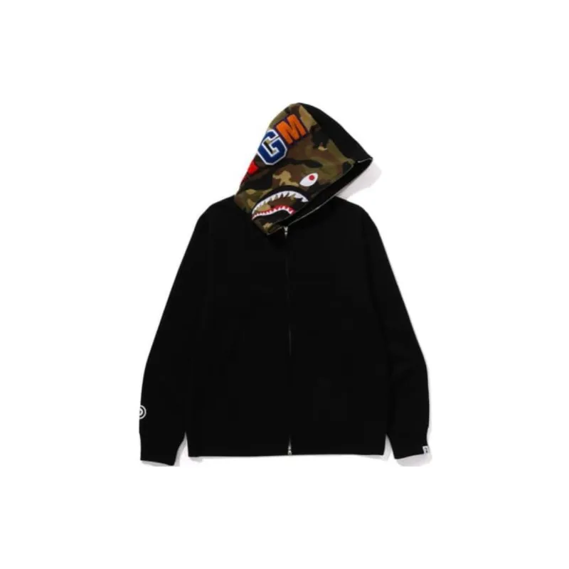 Bape Shark Wide Half Zip Pullover Hoodie-2