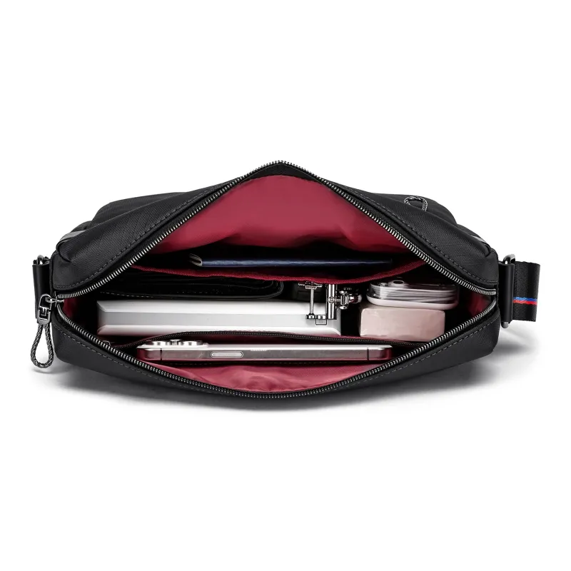 FAIRWHALE Membrana Dermalis Crossbody Bags Shoulder Bags Medium Size Unisex Black-7