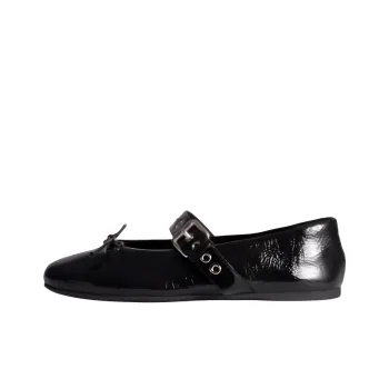 MIU MIU Naplak Casual Single Shoes Women's Black