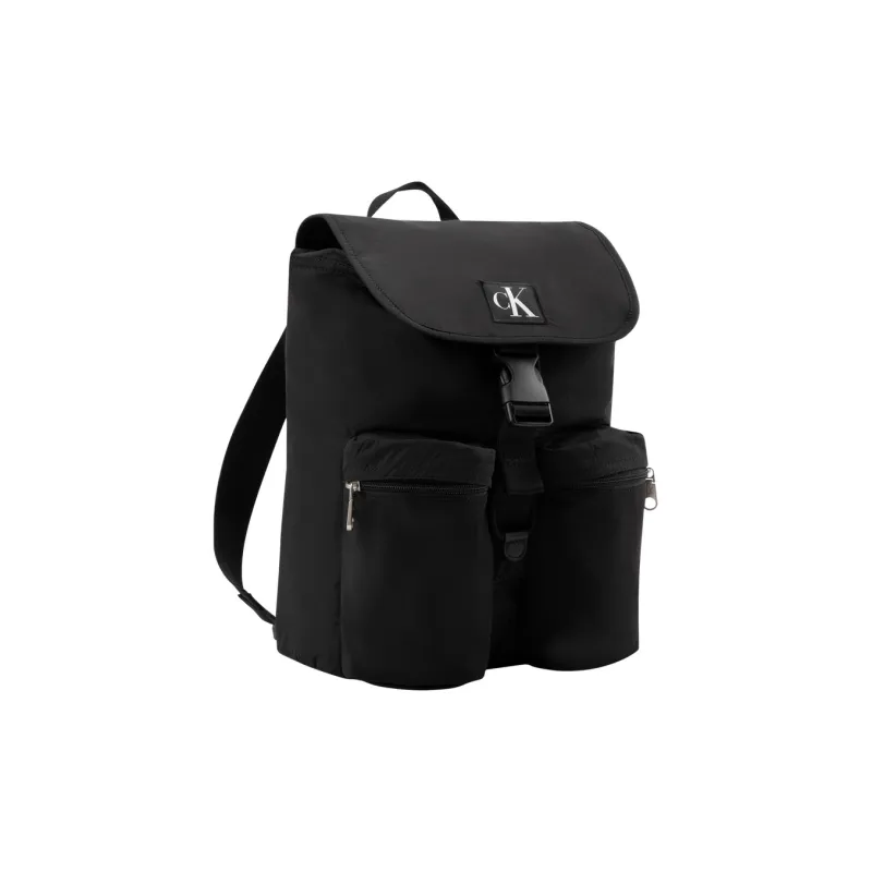CALVIN KLEIN Fabric Backpack Large Size Men's Space Black-1
