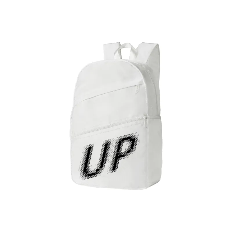 TURN UP Polyester Student Backpack Regular Unisex Red/White-1