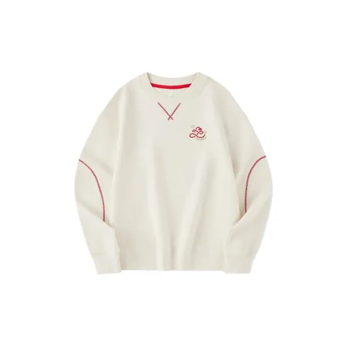 QIAODAN Sports Lifestyle Collection Quality Drying Sweatshirt Women's Cream White