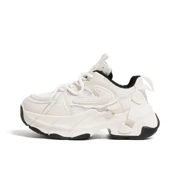 FANNAISHI Cushioning, Abrasion Resistant, Waterproof, Slip Resistant Low Top Chunky Sneakers Women's