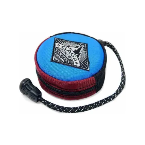 GAGA EQUIPMENT Canvas Key Pouch Mini Unisex Blue Dark Red