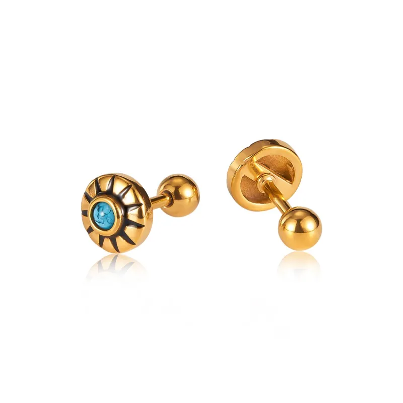 VAN GOGH Stainless Steel Stud Earrings Unisex-3
