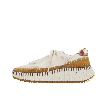 Chloe Nama Low Top Casual Shoes Women's Beige