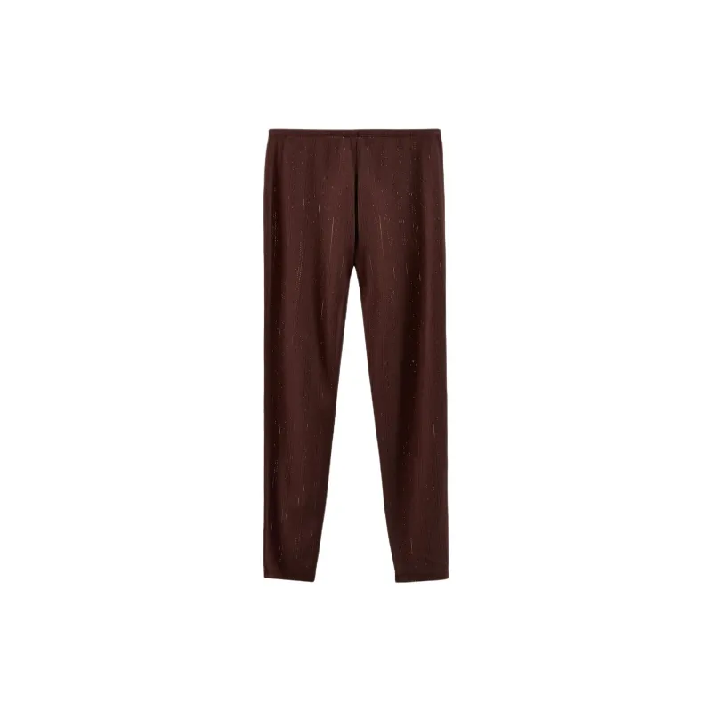 ZARA Leggings Women's Brown-1