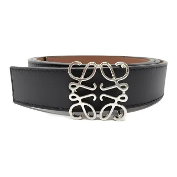 LOEWE Leather Belts Women's Black/Brown Width 2.9CM