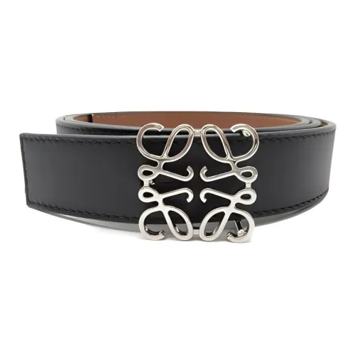 LOEWE Leather Belts Women's Black/Brown Width 2.9CM