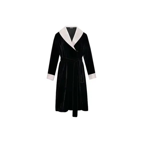 SILKY MIRACLE FW23 Pajama Robe Women's Black