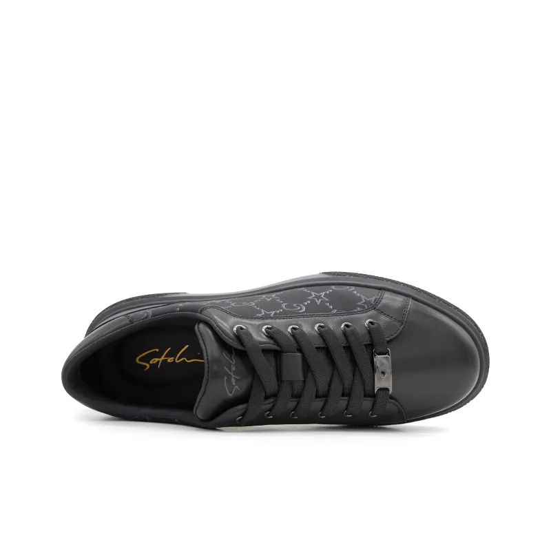 Satchi Low Top Skateboard Shoes Men's Black-3