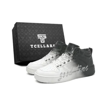 TCELLARS Cushioned Wear Resistant Lightweight Height Increasing High Top Skateboard Shoes Unisex