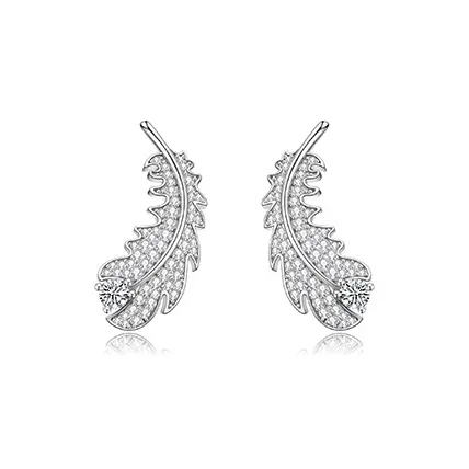 KAiLA S925 Silver Stud Earrings Women's Love Confession Box-0