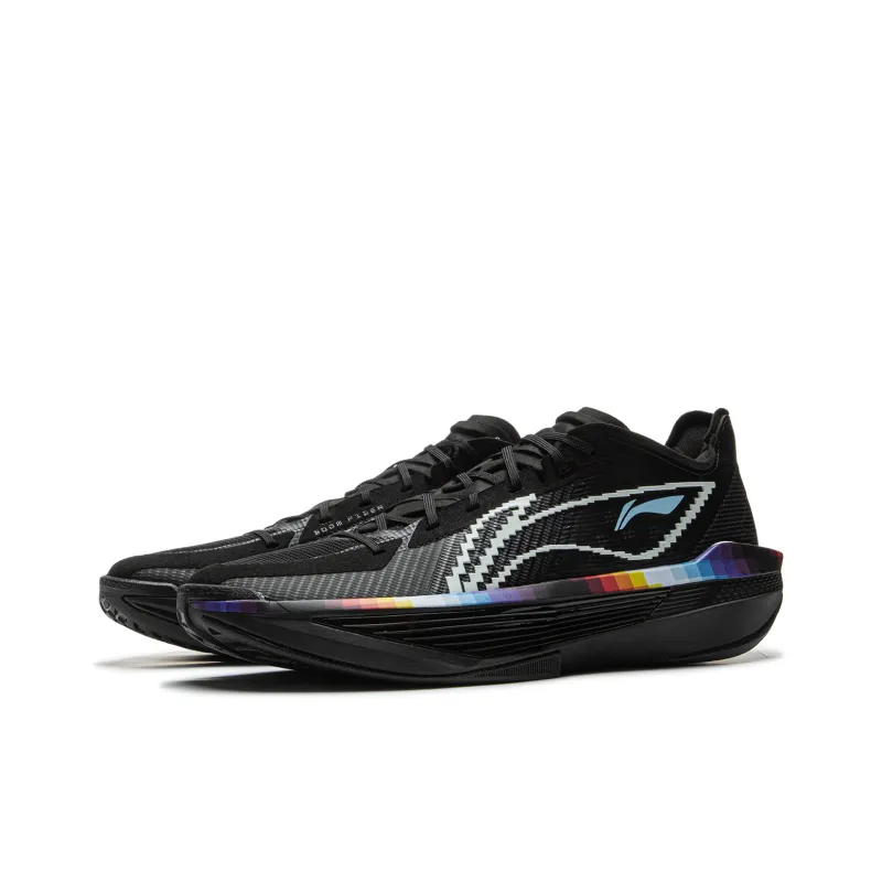 LiNing ULTRALIGHT Cushioning, Slip Resistant, Abrasion Resistant, Rebound Grip Low Top Basketball Shoes Men's Black-2