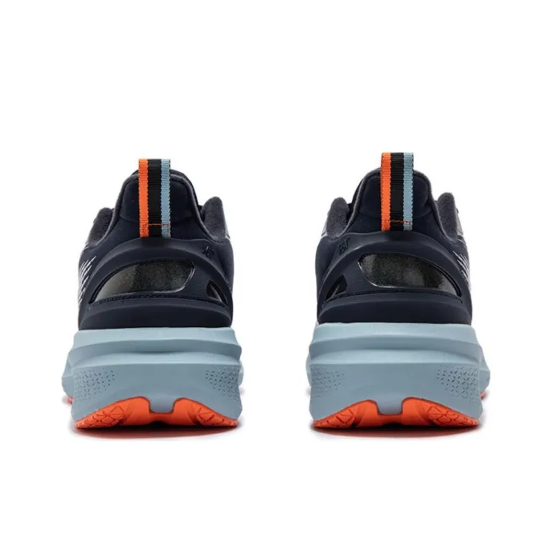 361° Rainy Day 7.0 Cushioning Anti Slip And Wear Resistant Low Top Casual Running Shoes Men's Gray Blue-3