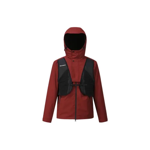 SALOMON UNI FW24 Jacket Men's Deep Red