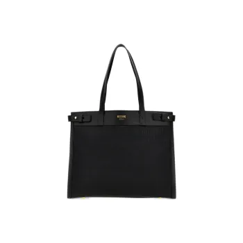MOSCHINO Nylon Tote Bag Shopping Bag Shoulder Bag Handbag Men's Black