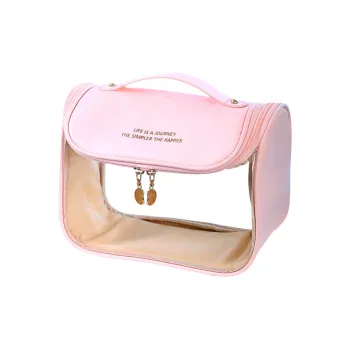 Worm's Home PVC Toiletry Bag Regular Unisex Pink/Black