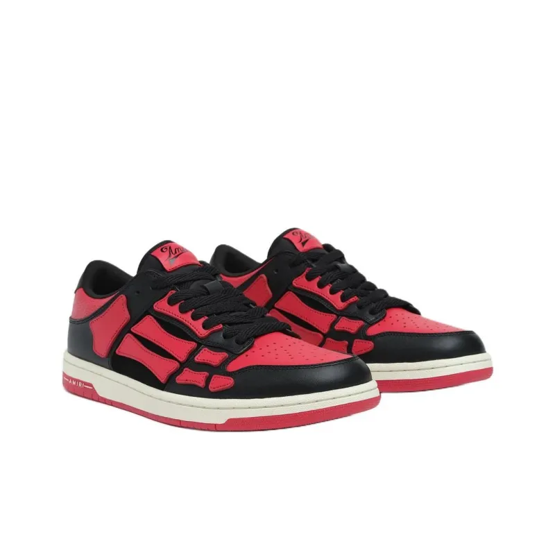 AMIRI Skel Top Low Low Top Skateboard Shoes Men's Red-2