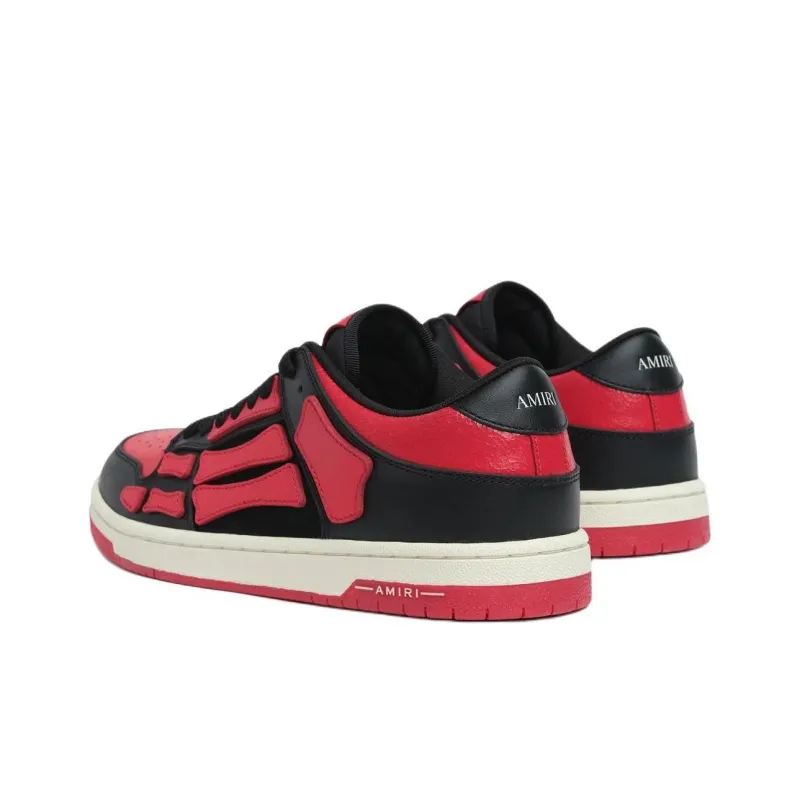 AMIRI Skel Top Low Low Top Skateboard Shoes Men's Red-3
