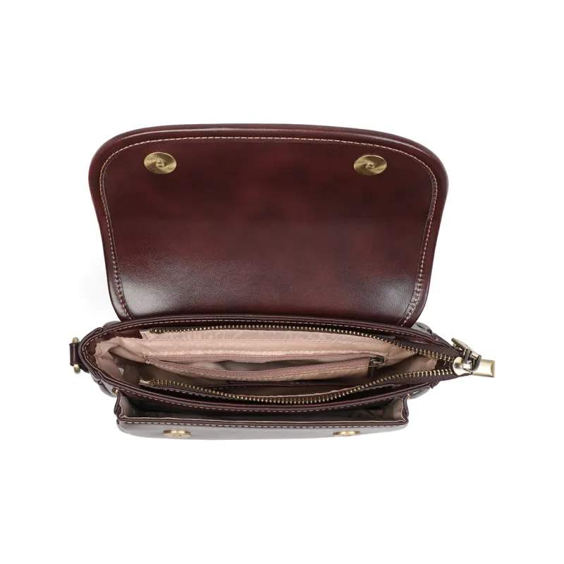 C°BANNER Synthetic Leather Shoulder Bag, Crossbody Bag Regular Women's Wine Coffee-4
