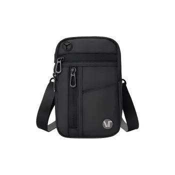 Victorian Traveler Membrana Dermalis Cell Phone Pouch Crossbody Bags Men's Black