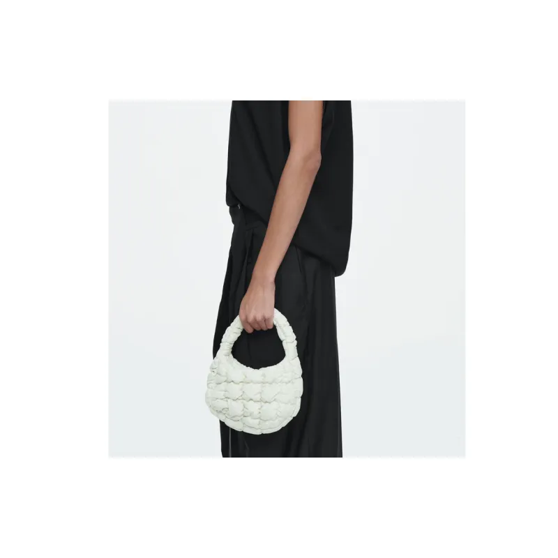 COS Polyester Cloud Bag Handbag Small Size Women's Light Green-2