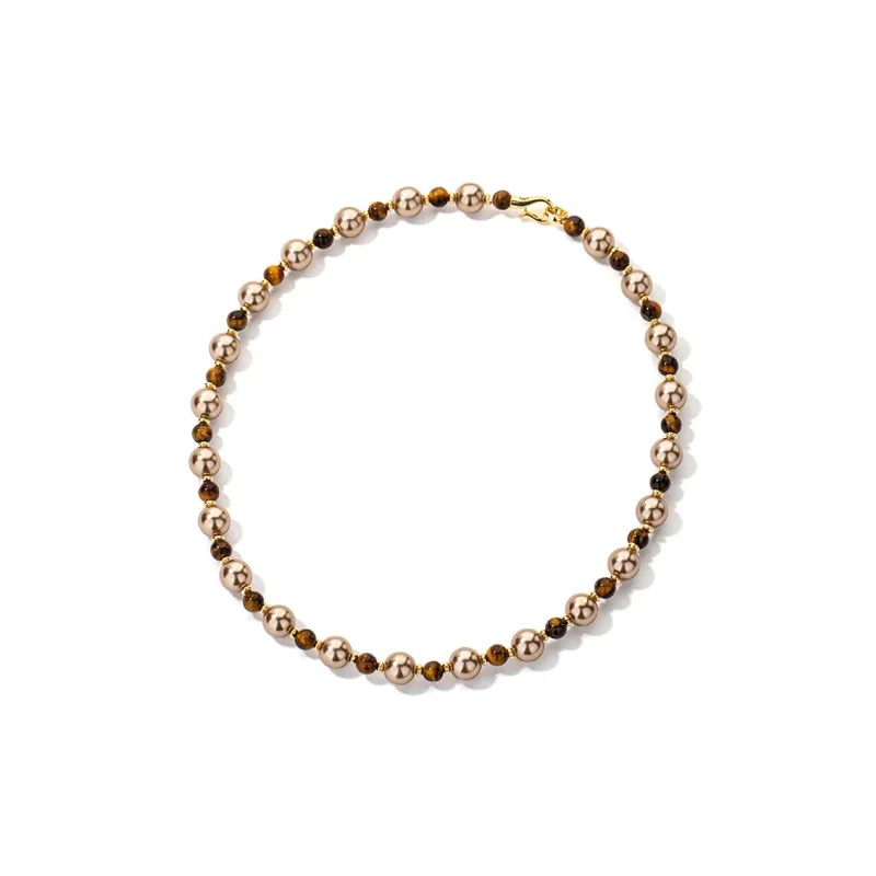 Encounter Gift Tiger's Eye Stone Necklaces Women's-0