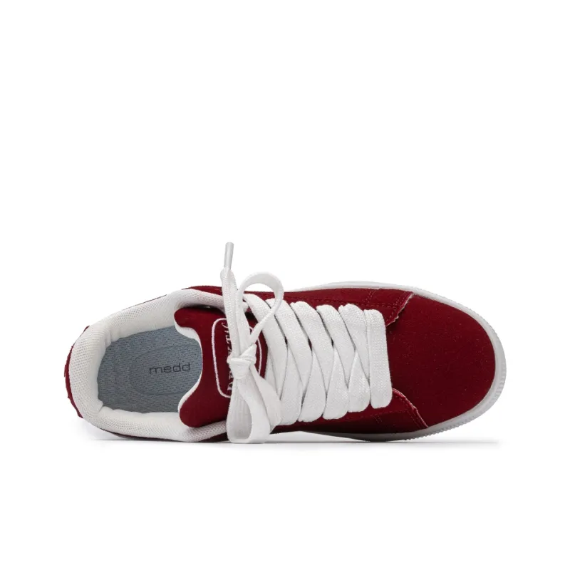 Medd Puffy Shoes Slip Resistant Height Increasing Low Top Skateboard Shoes Unisex Box-28