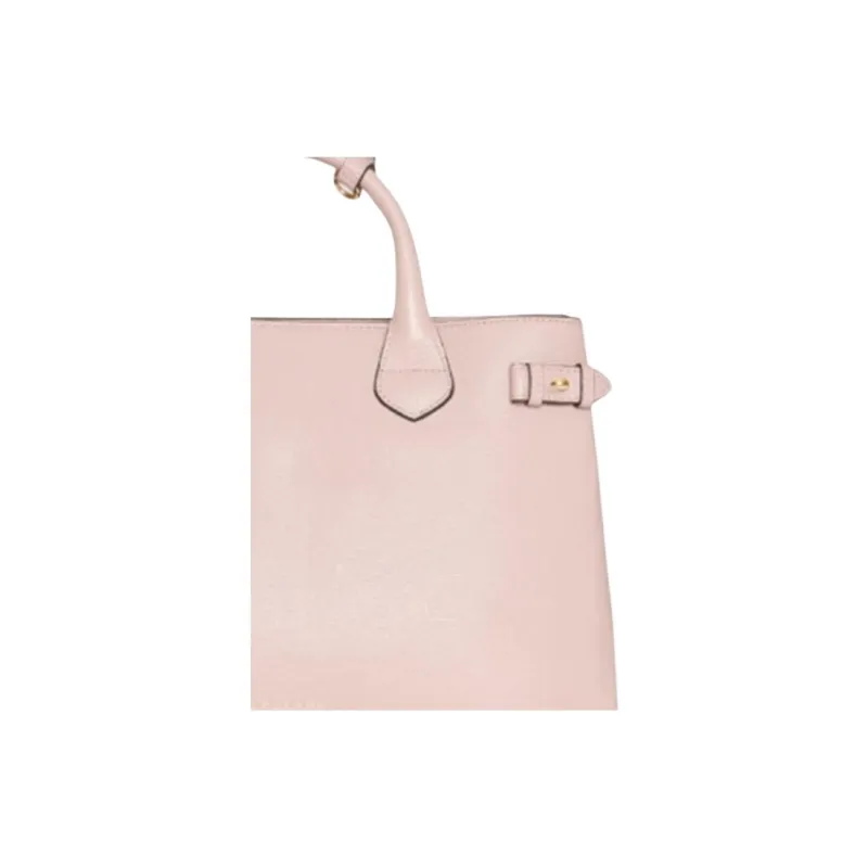 Burberry Cow Leather Handbag One Shoulder Bag Medium Size Women's Light Blue Multicolor-2