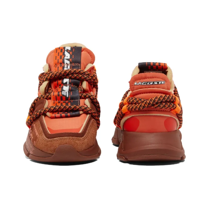 LACOSTE L003 Active Runway Low Top Casual Shoes Women's Orange Brown-3