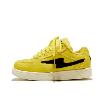 Little Red Man Low-Top Skateboard Shoes Women's Yellow