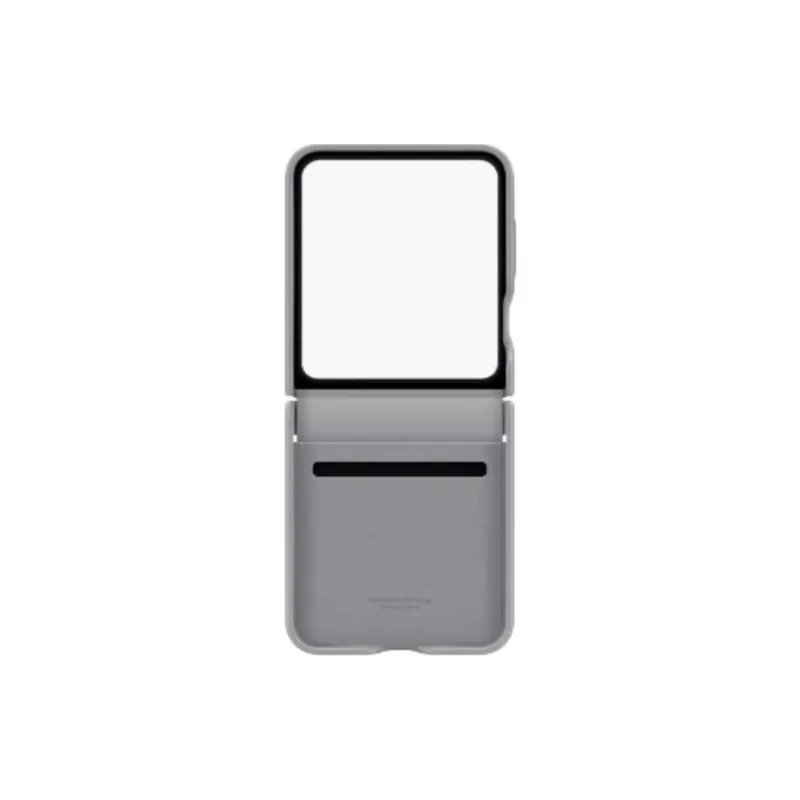 SAMSUNG Leather Material Minimalist Style Phone Cases Compatibility Samsung Galaxy Z Flip 6-0