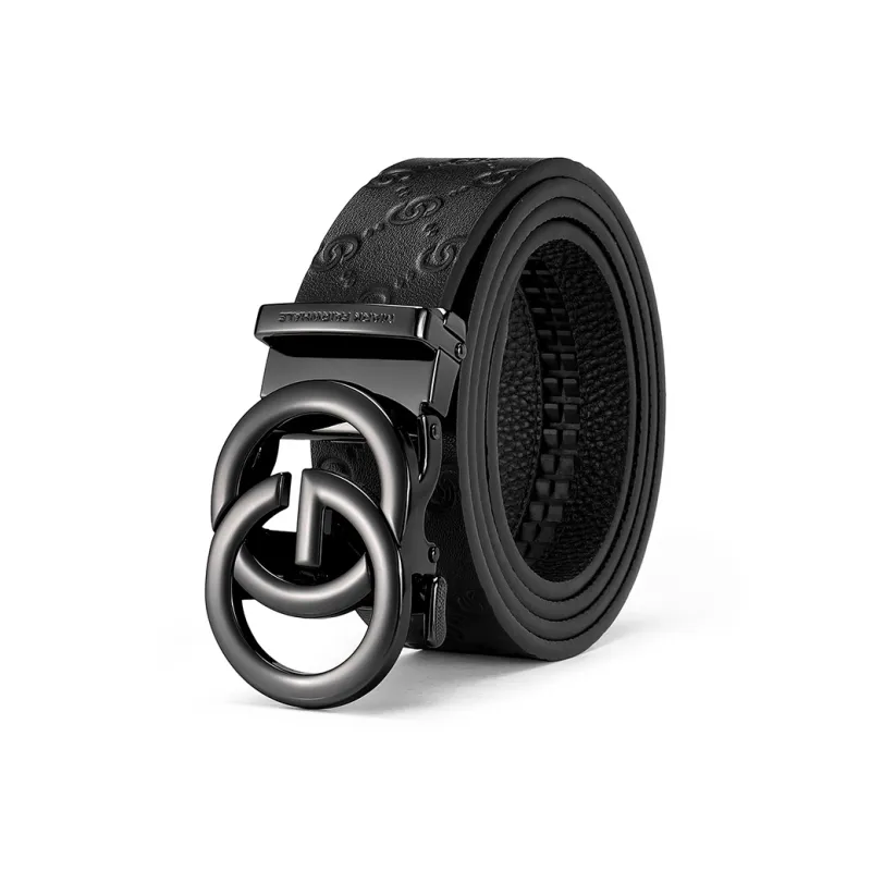 FAIRWHALE Top Grain Cow Leather Belts Men's Width 3.5CM-0
