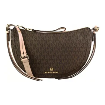MICHAEL KORS PVC With Leather Shoulder Bag, Crossbody Bag Women's Brown