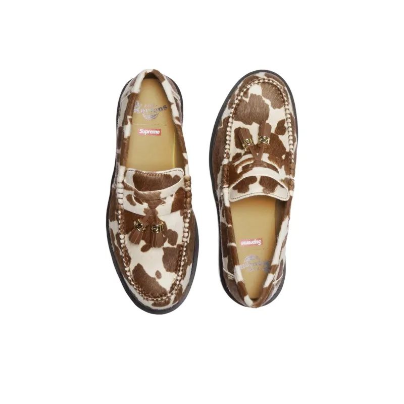 Supreme x Dr.Martens Penton Loafers Men's Brown White-4