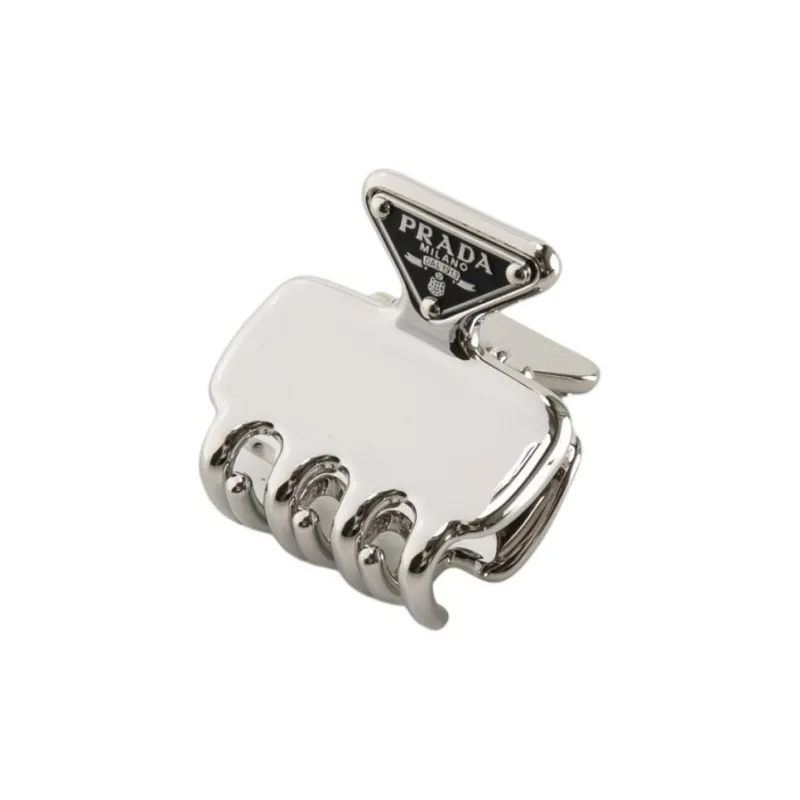 PRADA Metal Hair Clips Women's Silver-0