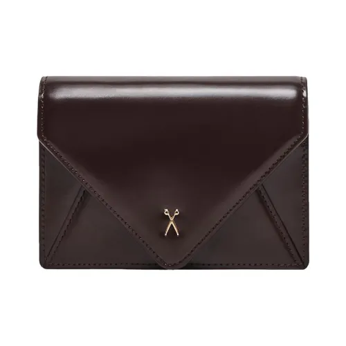 JOSEPH&STACEY Leather Wallet Unisex Wine Brown