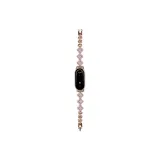 Four-Leaf Clover Metal Chain-Rose Gold White Zircon