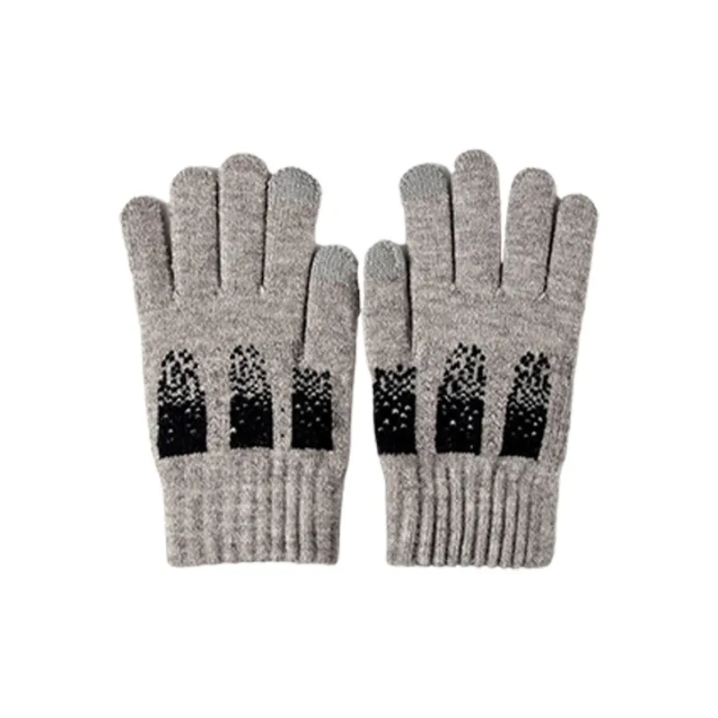 Yalu Polyester Knit Gloves Unisex-3