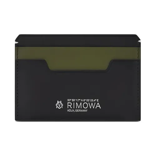 RIMOWA Cow Leather Card Holder Unisex Black