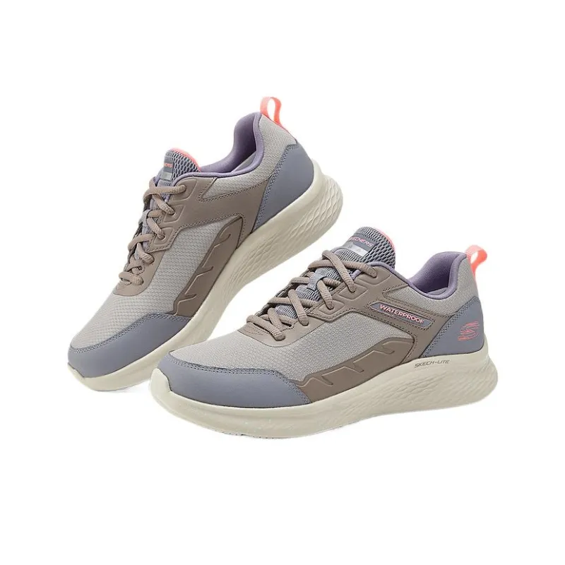 Skechers Sport Wear resistant Non slip And Breathable Low Top Casual Shoes Women's Taupe-2