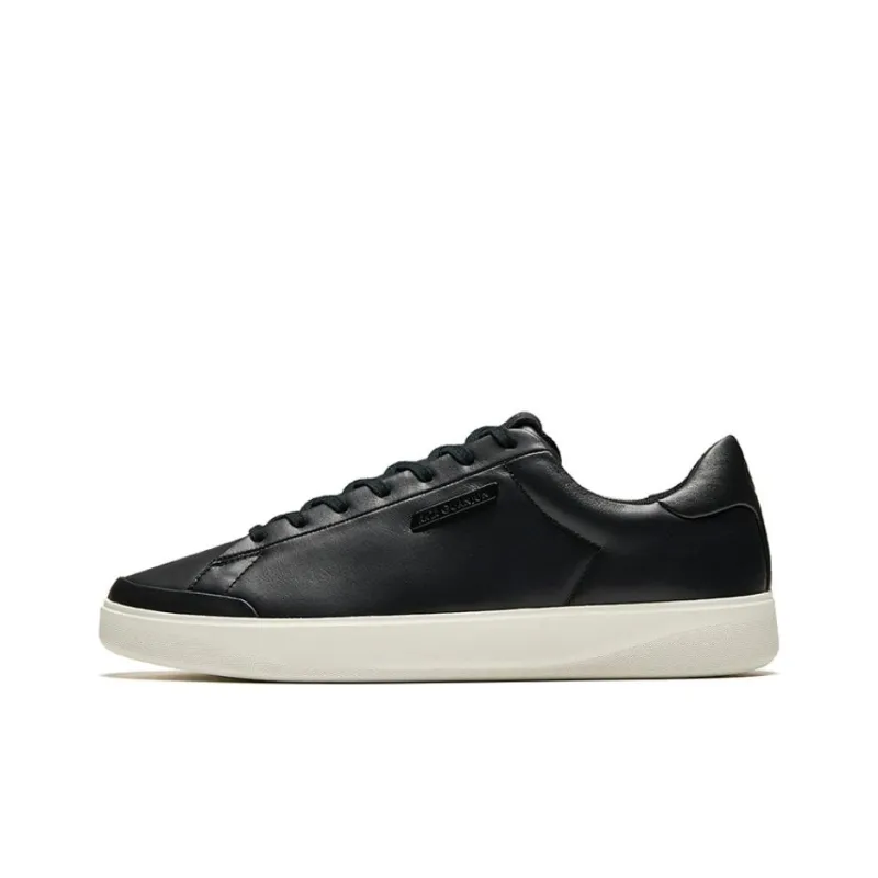 Anta Champion All Weather Series Anti Slip And Wear Resistant Lightweight Low Top Skateboard Shoes Men's Basic Black-0