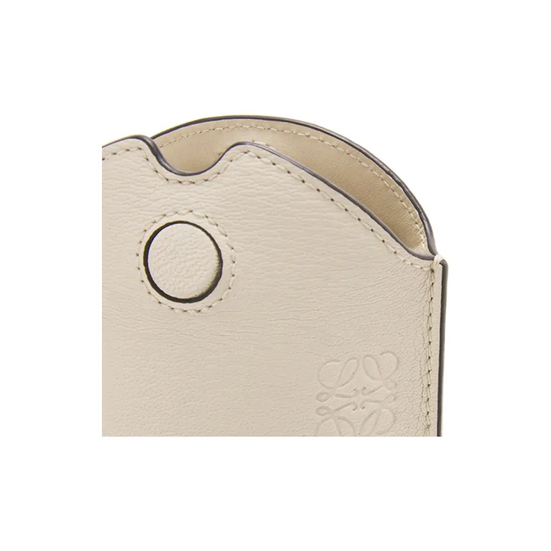 LOEWE Gate Lambskin One Shoulder Crossbody Cell Phone Pouch Women's Ecru-3