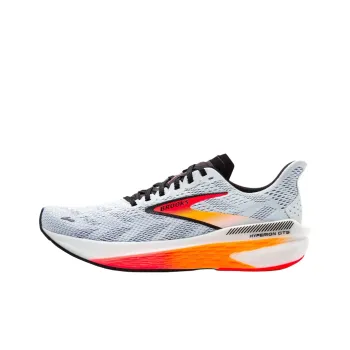Brooks Hyperion GTS Slip Resistant, Abrasion Resistant, Breathable Low Top Casual Running Shoes Women's White Orange
