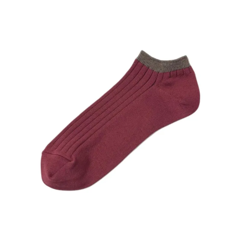 UNIQLO Ankle Socks Men's 1 Pack Red-0