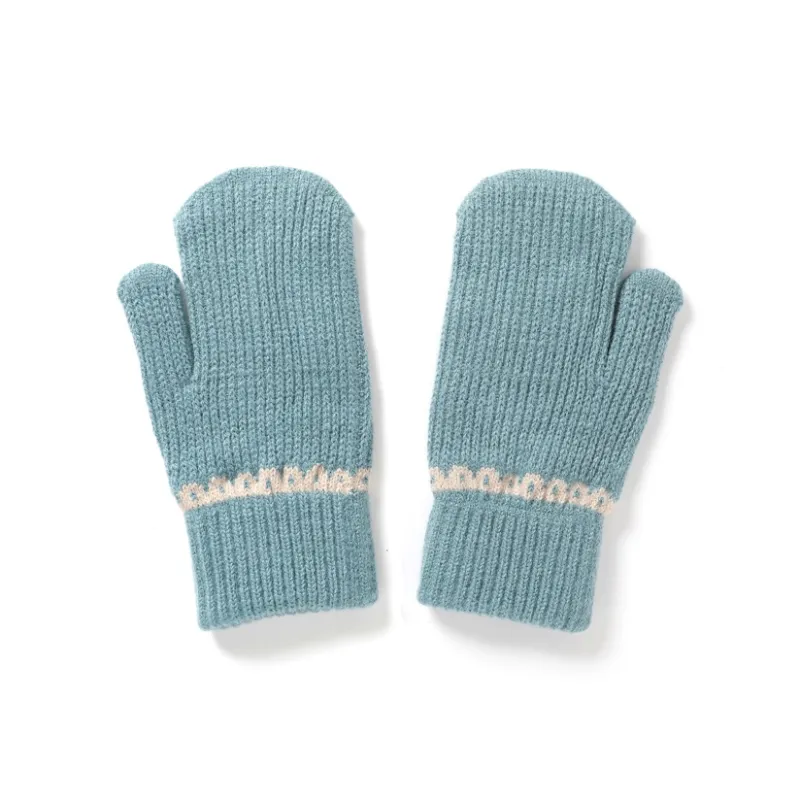 FREE RABBITⅡ Fingerless Touchscreen Compatible Fully Enclosed Insulated For Cold Weather Knit Gloves Unisex-10